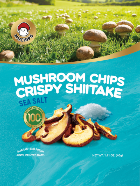 Crispy Shiitake Mushroom Chips (Sea Salt)
