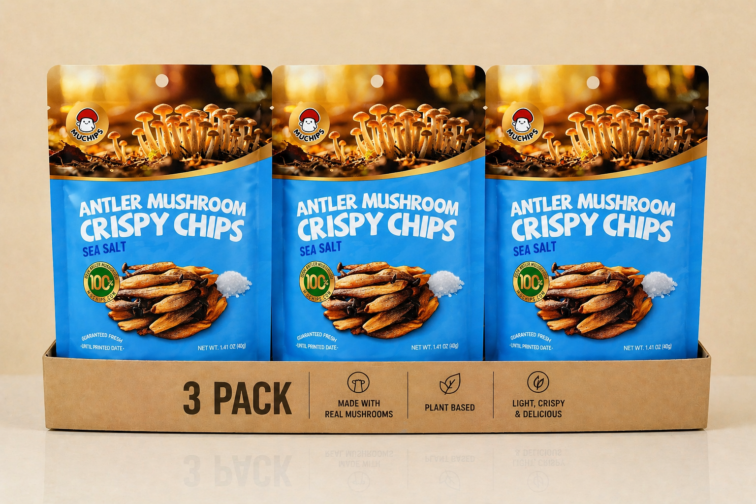 3 bags bundle pack (Deer antler mushroom)