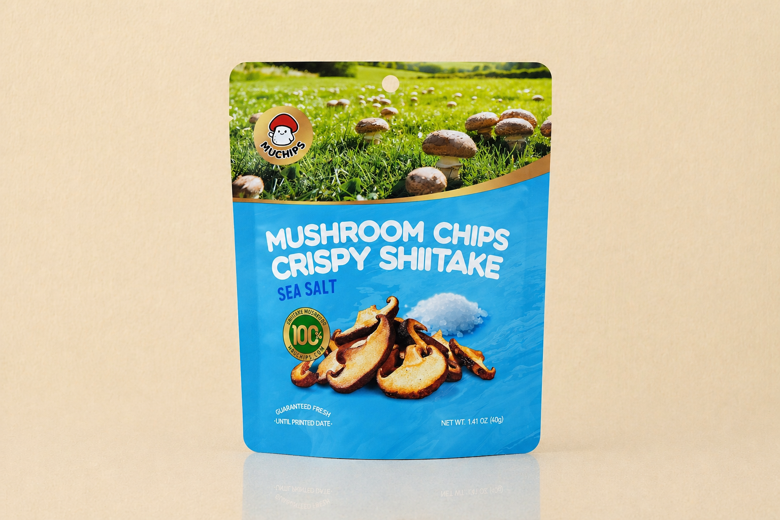 Crispy Shiitake Mushroom Chips -Sea Salt