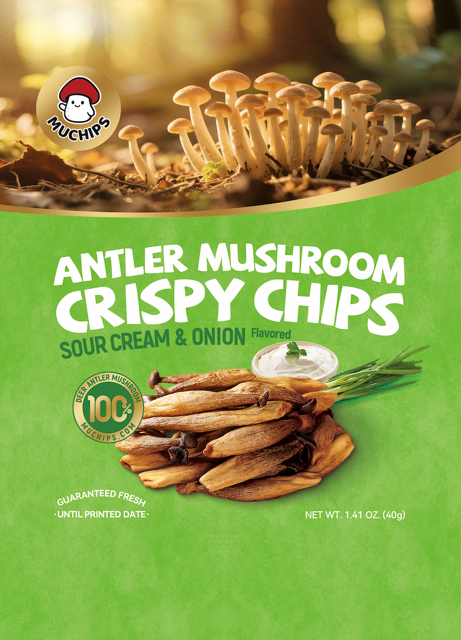 Crispy Chips Antler Mushroom (Sour Cream & Onion)